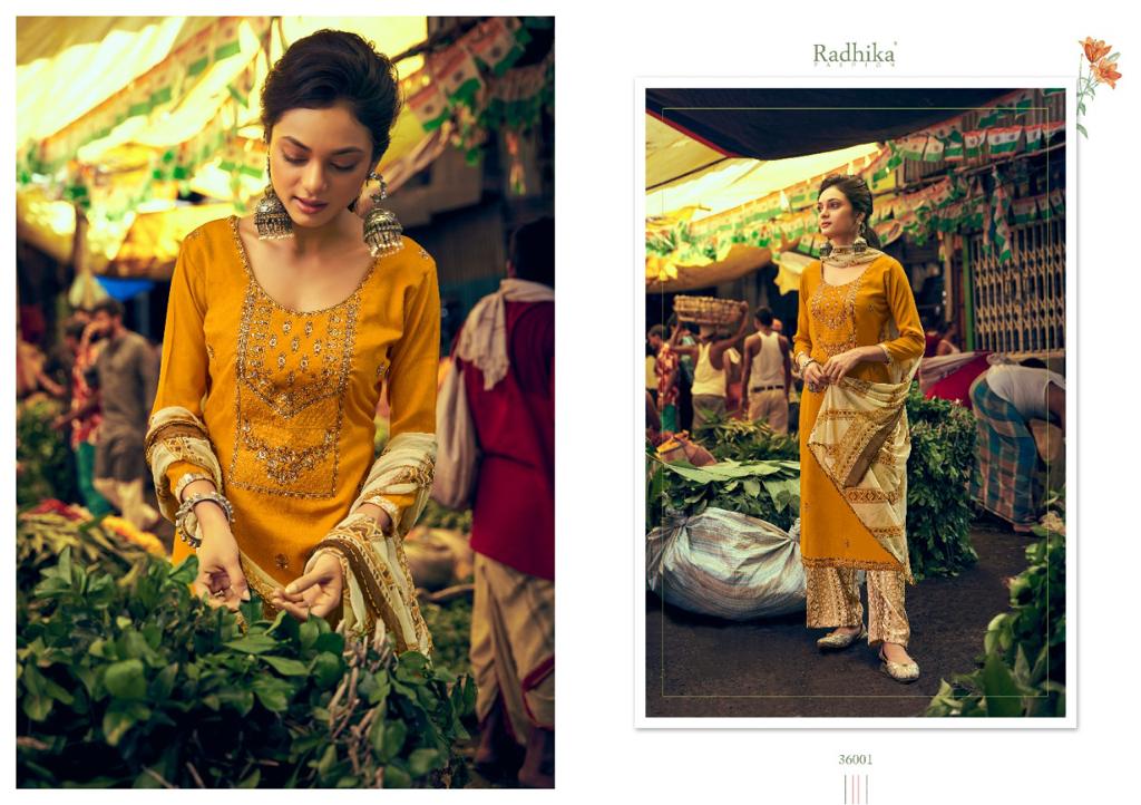 Aashma Radhika Fashion Fancy Wear Wholesale Cotton Salwar Suit Catalog